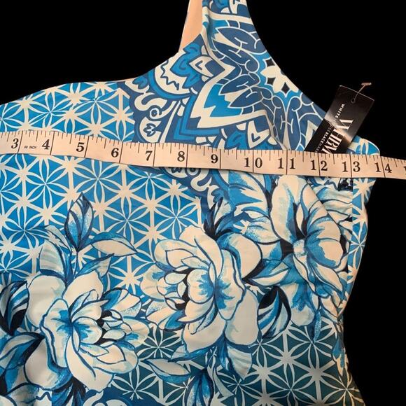 WHBM One Piece NWT Women's X-Small Mandala Swim Poolside O-Ring Back Cut Out - Picture 6 of 11